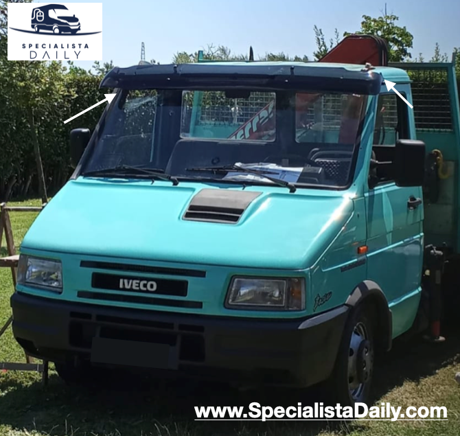 Visiera Parasole Compelta di Staffe - Iveco Daily dal 1996 al 1999 - Specialista Daily