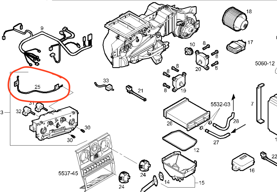 Cavo Radiatore Stufa Iveco Daily - 500337407 - Specialista Daily